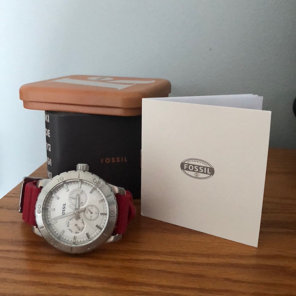 Red fossil watch!